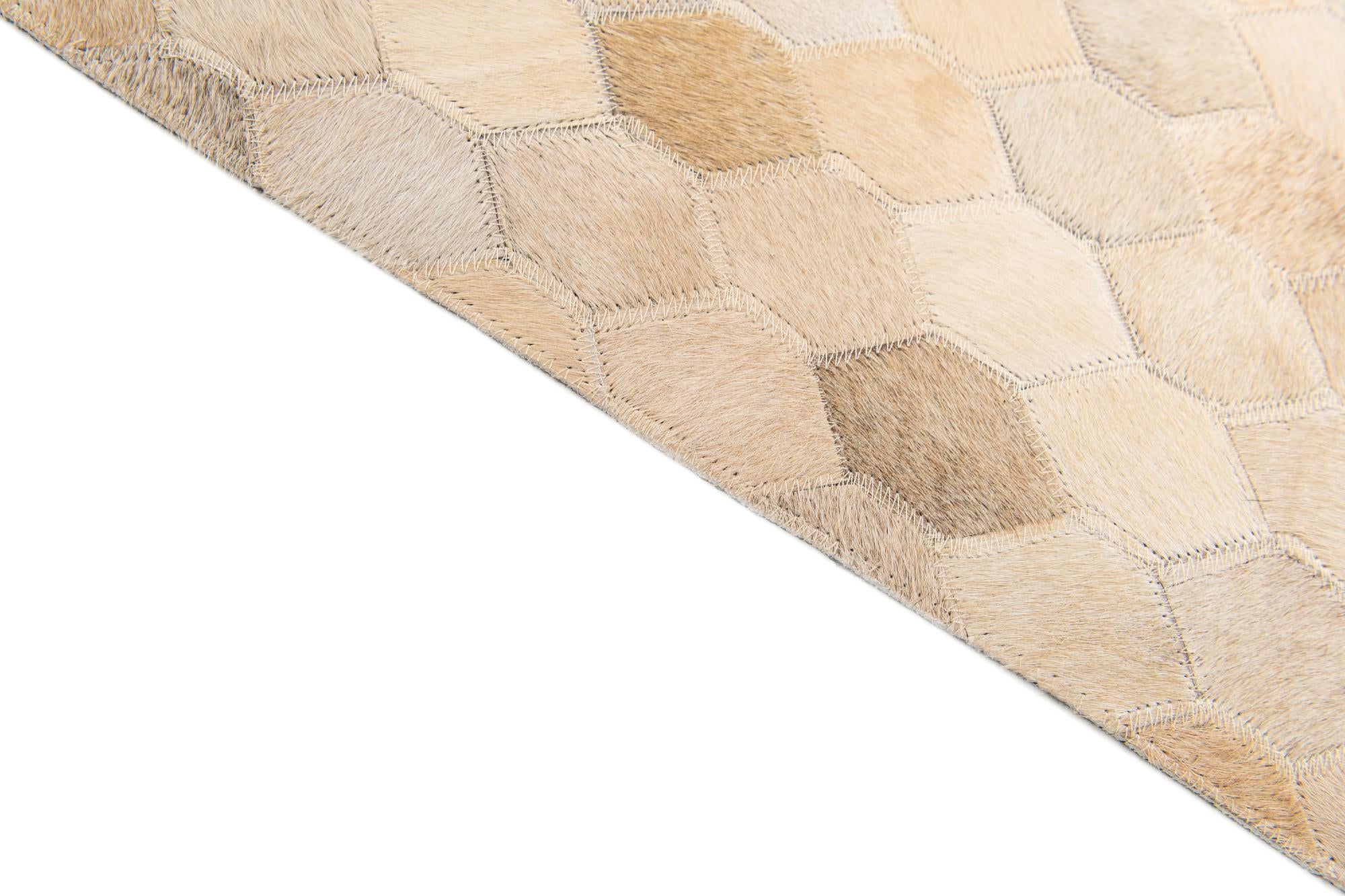 5' 7 x 8' Cowhide Stocks Rug