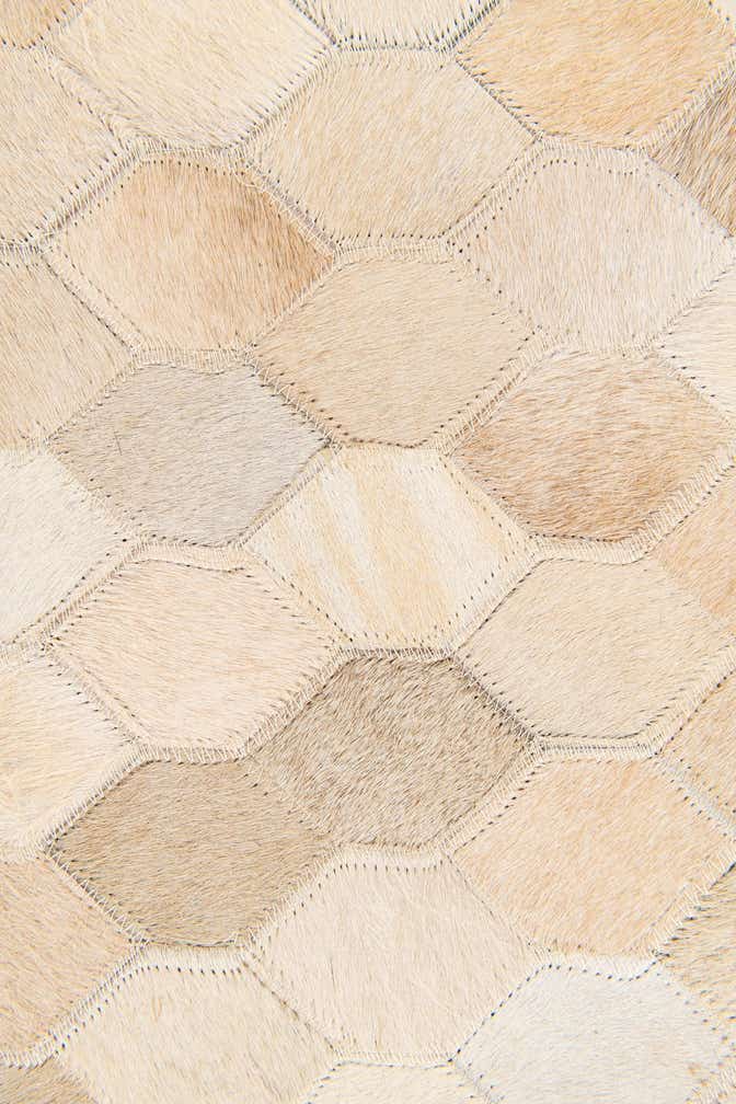 5' 7 x 8' Cowhide Stocks Rug