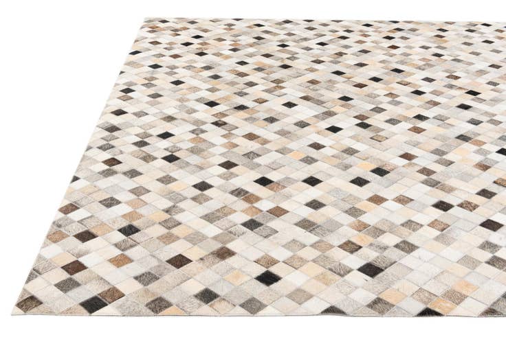 Detail image of 5' 8 x 7' 9 Cowhide Stocks Rug