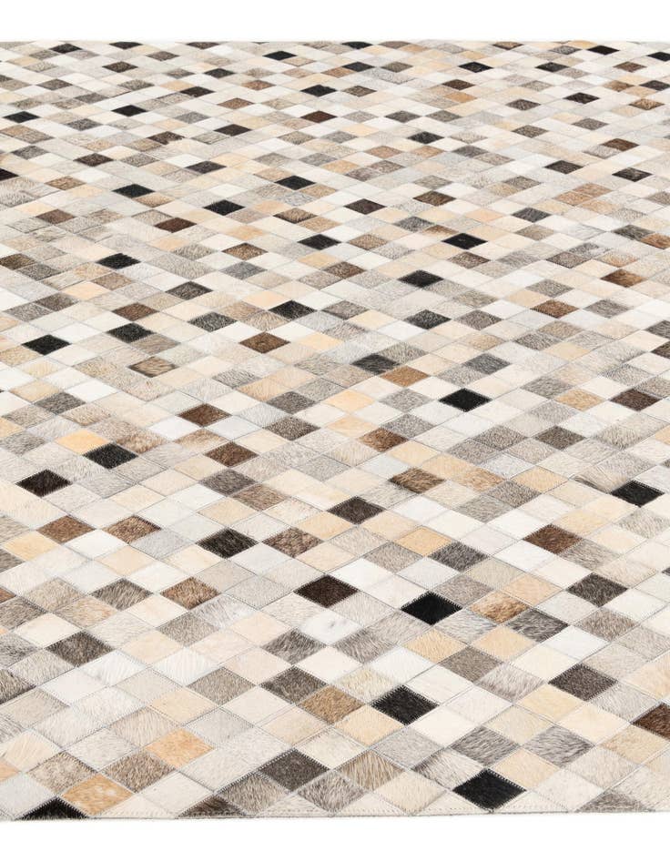 Detail image of 5' 8 x 7' 9 Cowhide Stocks Rug