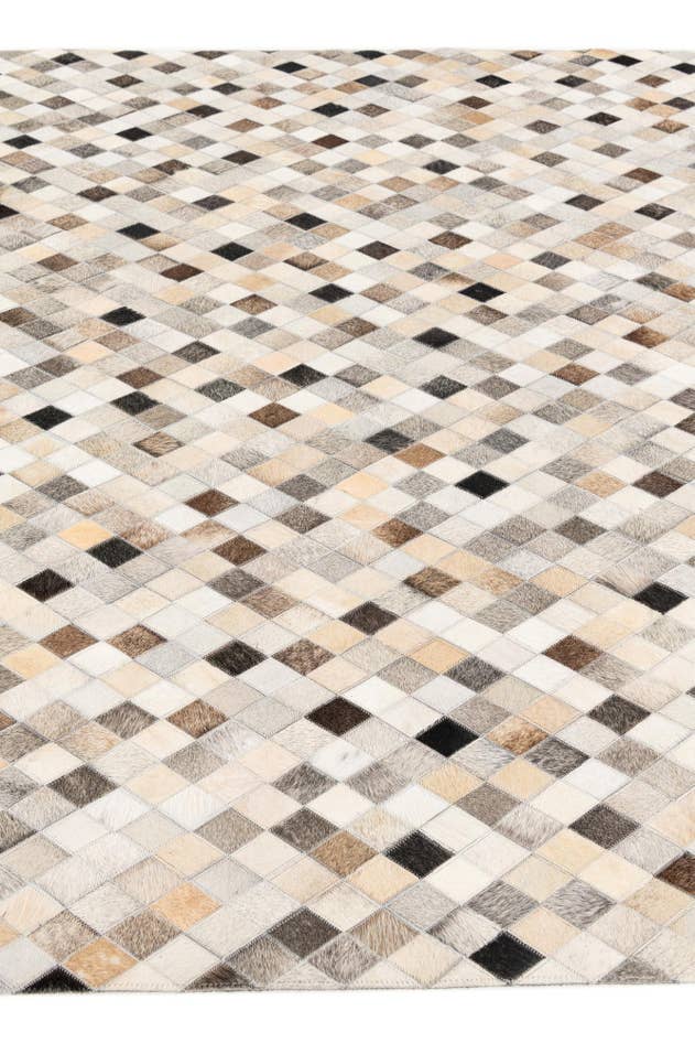 Detail image of 5' 8 x 7' 9 Cowhide Stocks Rug