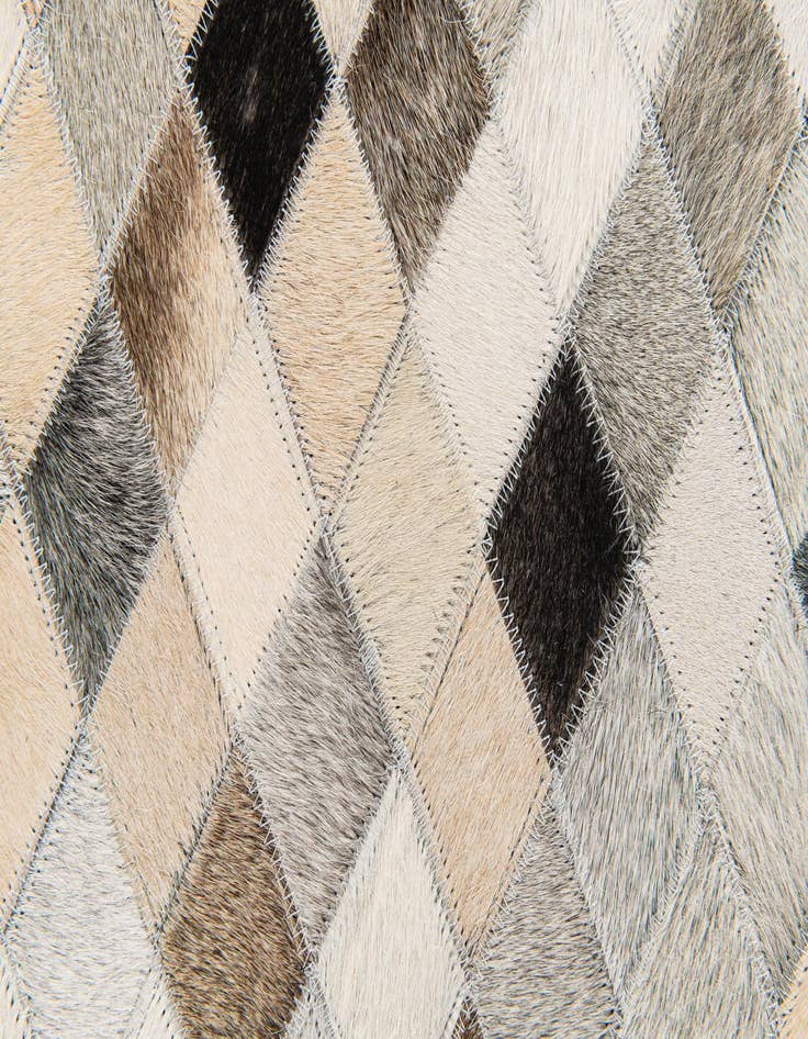 Detail image of 5' 8 x 7' 9 Cowhide Stocks Rug