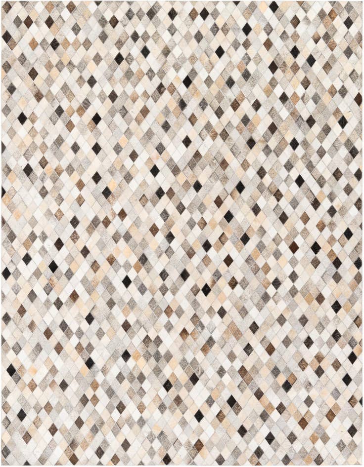 Detail image of 5' 8 x 7' 9 Cowhide Stocks Rug