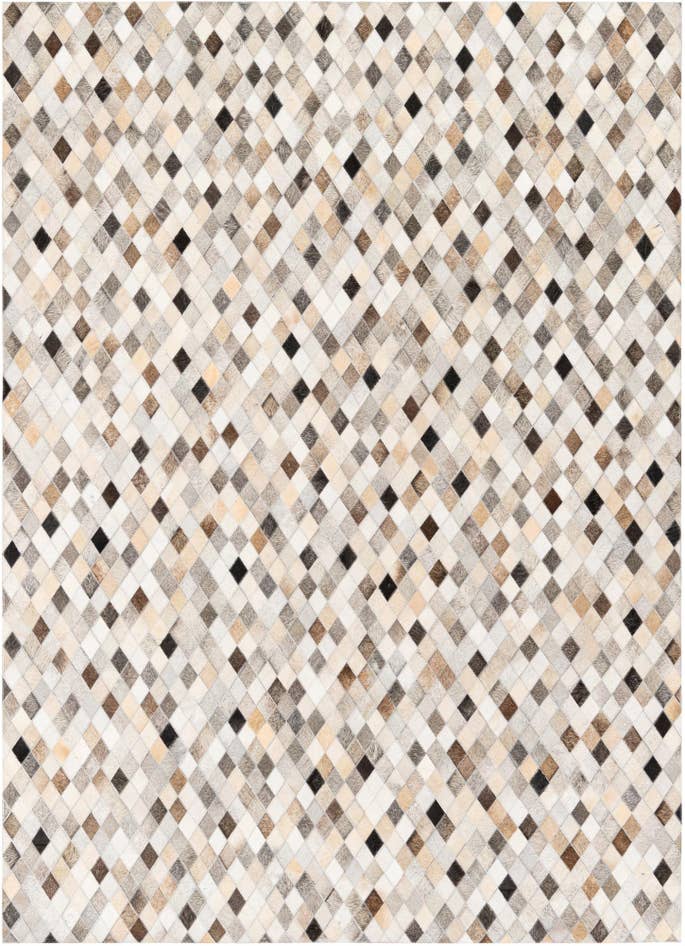 Detail image of 5' 8 x 7' 9 Cowhide Stocks Rug