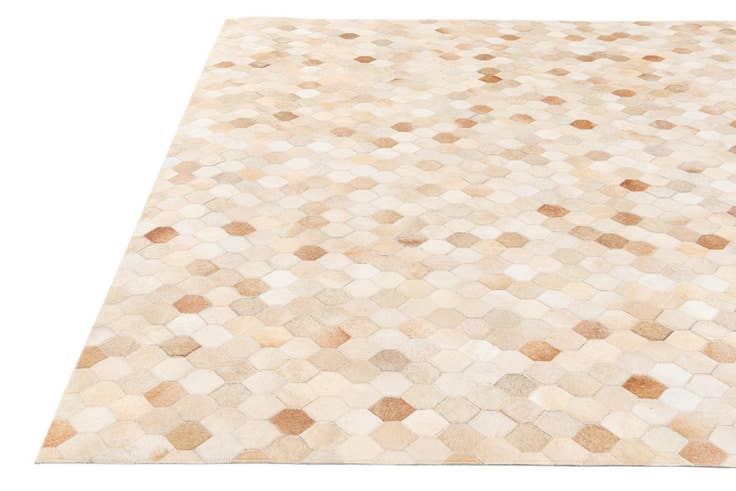 Detail image of 5' 7 x 7' 11 Cowhide Stocks Rug