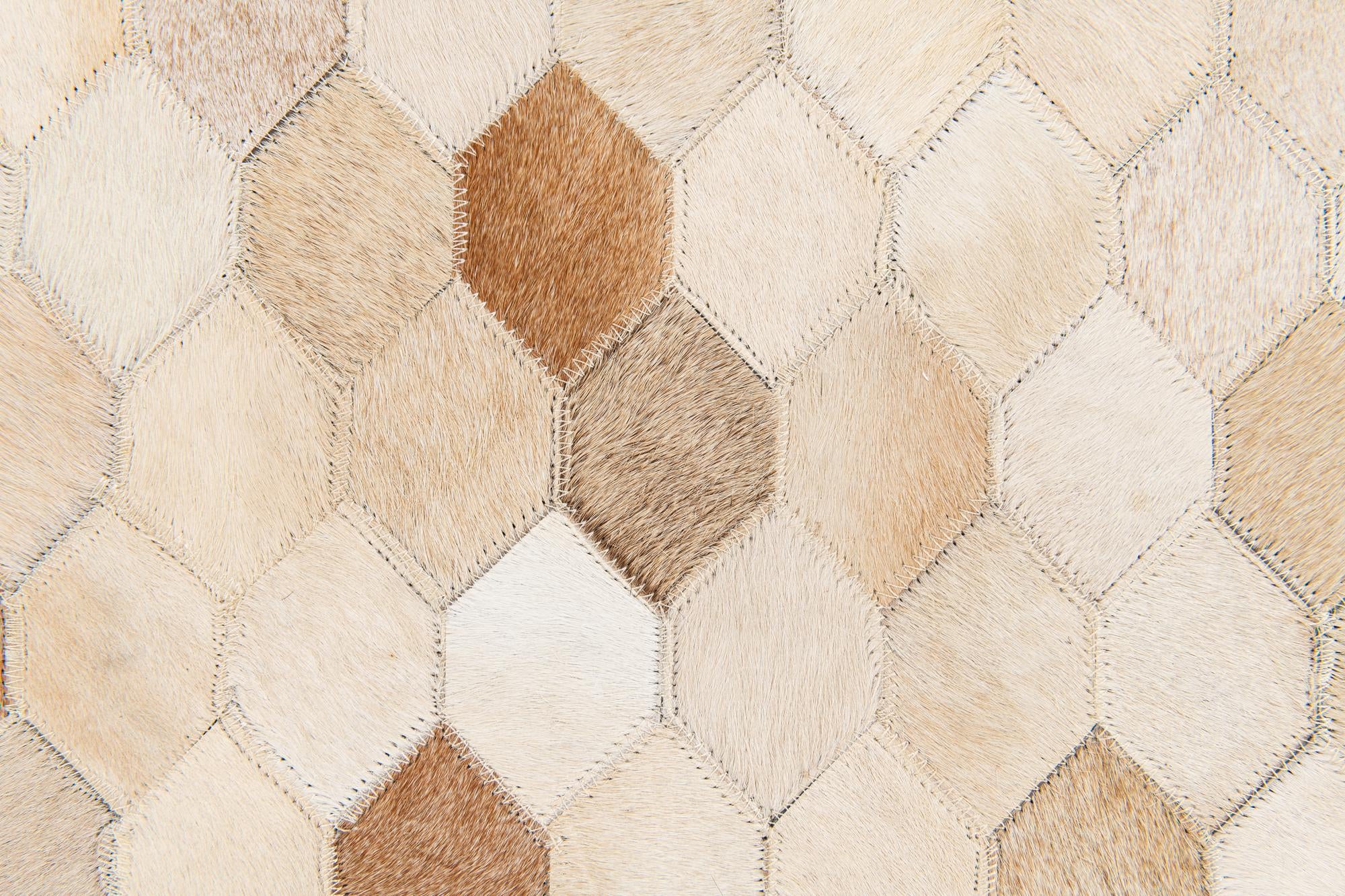 5' 7 x 7' 11 Cowhide Stocks Rug