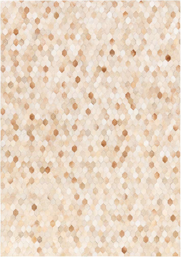 5' 7 x 7' 11 Cowhide Stocks Rug