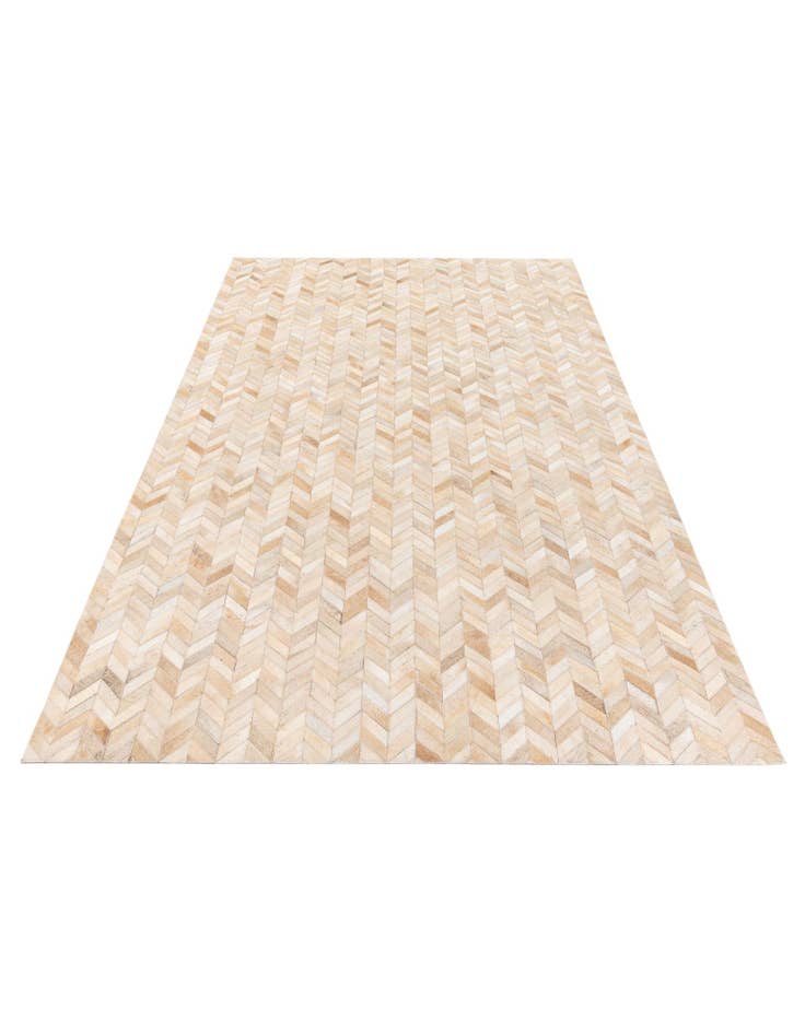 Detail image of 5' 1 x 8' Cowhide Stocks Rug