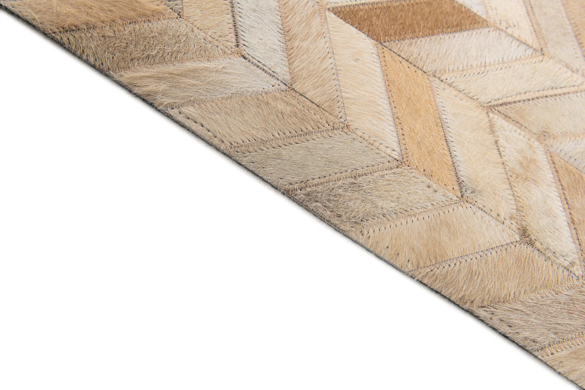 5' 1 x 8' Cowhide Stocks Rug