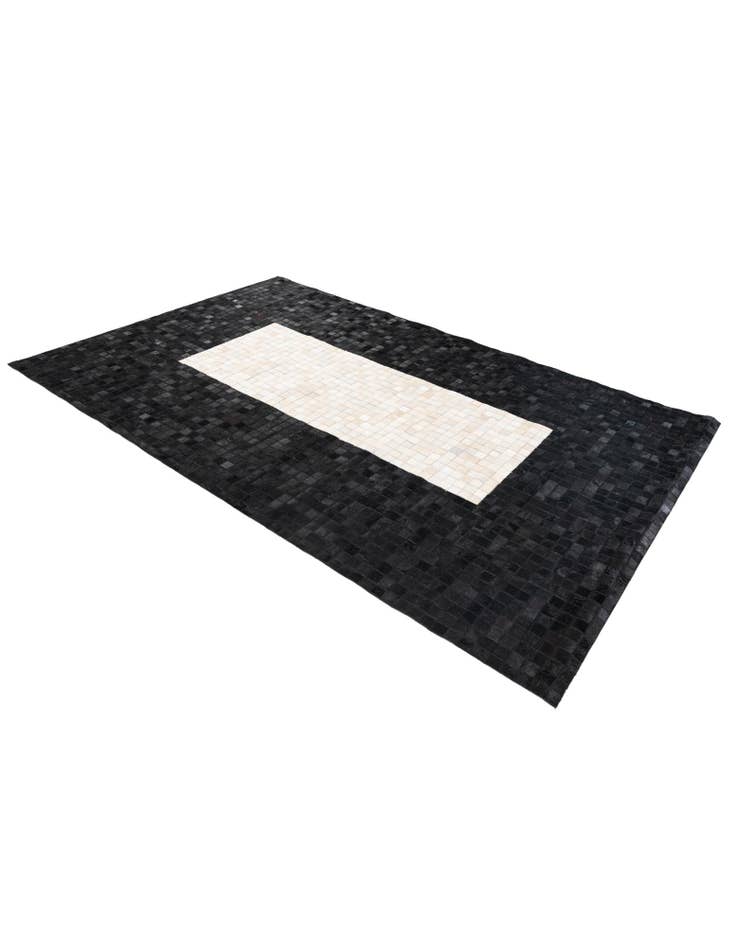 Detail image of 5' 2 x 8' 1 Cowhide Stocks Rug