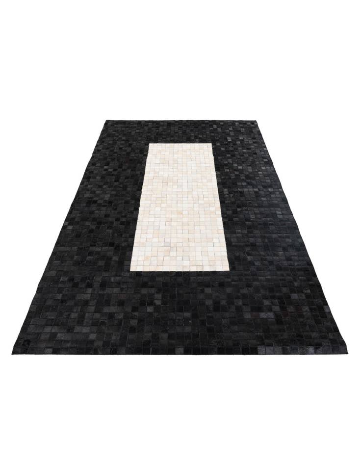 Detail image of 5' 2 x 8' 1 Cowhide Stocks Rug