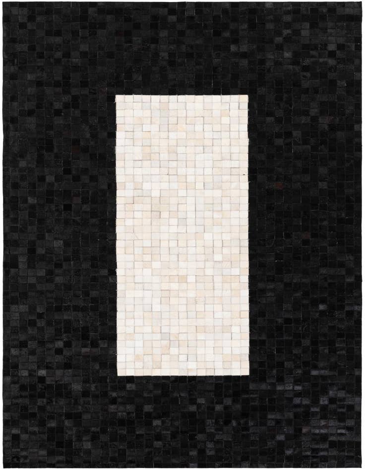 Detail image of 5' 2 x 8' 1 Cowhide Stocks Rug