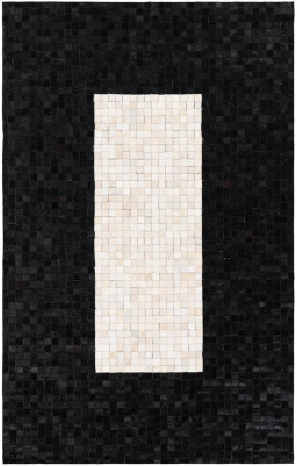 Detail image of 5' 2 x 8' 1 Cowhide Stocks Rug