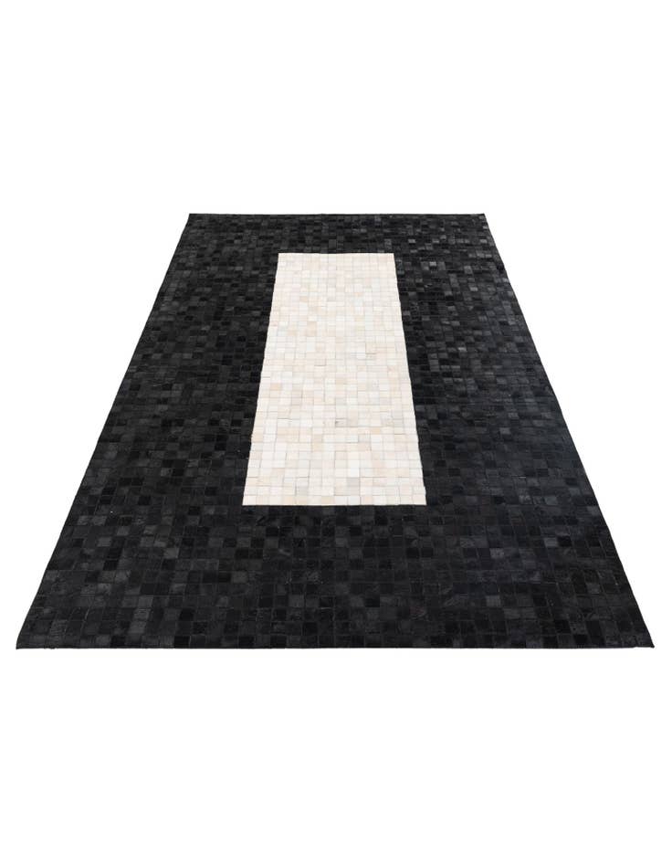 Detail image of 4' 11 x 8' Cowhide Stocks Rug