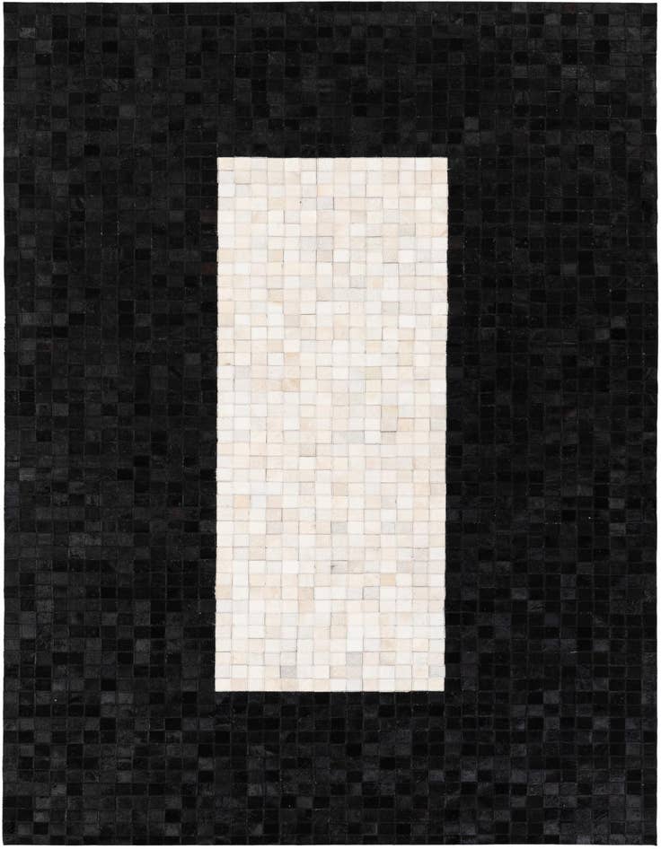 Detail image of 4' 11 x 8' Cowhide Stocks Rug