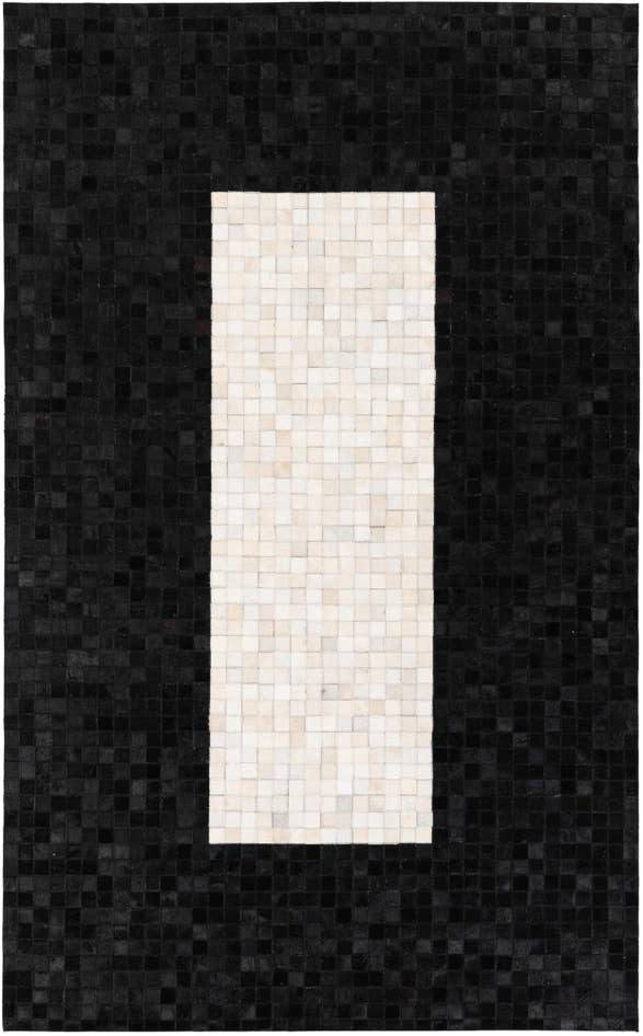 Detail image of 4' 11 x 8' Cowhide Stocks Rug