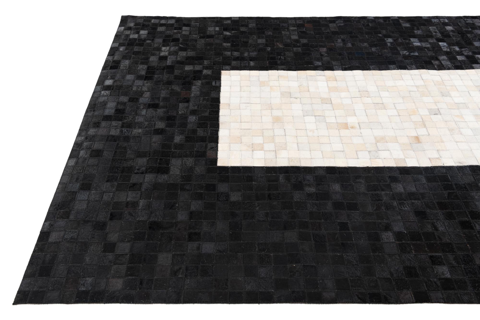 5' 1 x 7' 10 Cowhide Stocks Rug