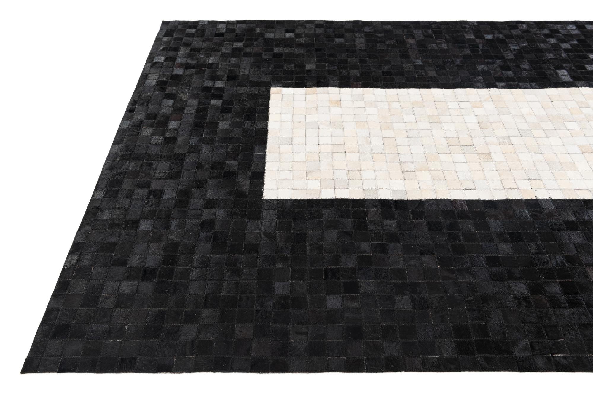 5' 1 x 8' 1 Cowhide Stocks Rug