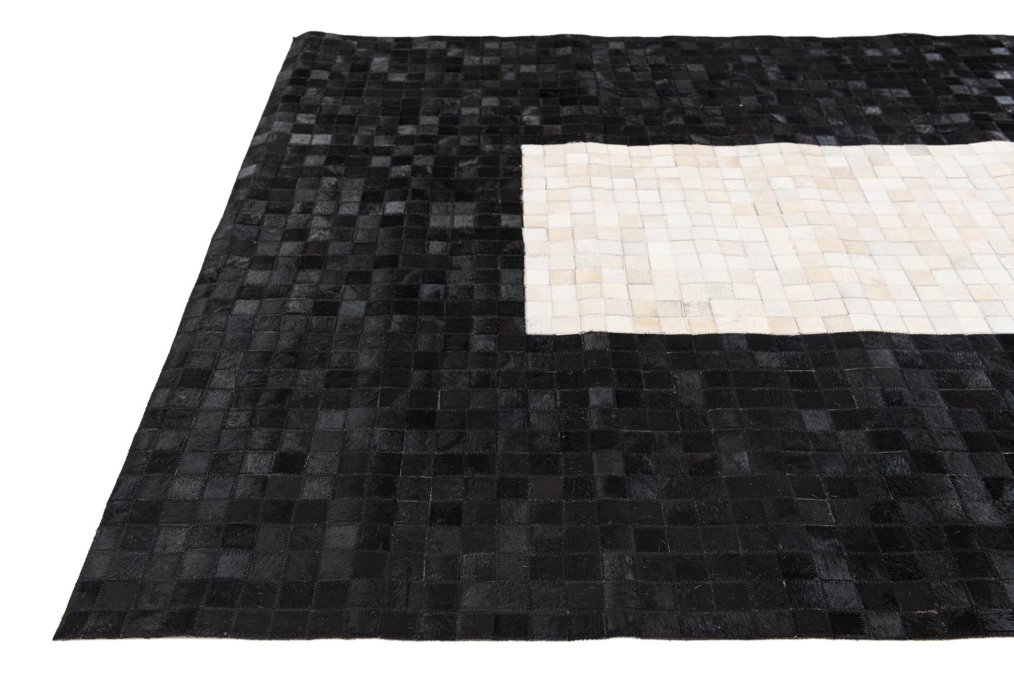 5' x 8' 1 Cowhide Stocks Rug