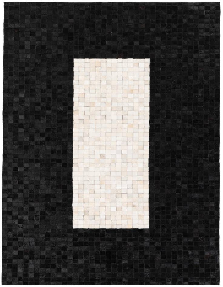 Detail image of 5' x 7' 11 Cowhide Stocks Rug