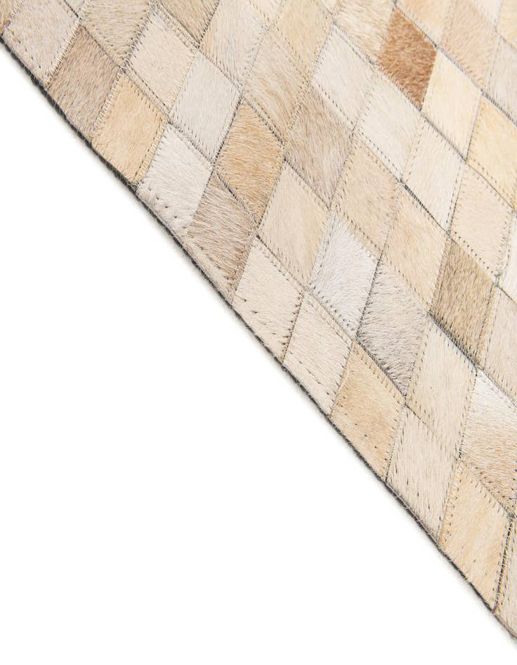 Detail image of 5' 2 x 8' Cowhide Stocks Rug