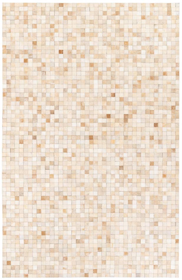 Detail image of 5' 2 x 8' Cowhide Stocks Rug
