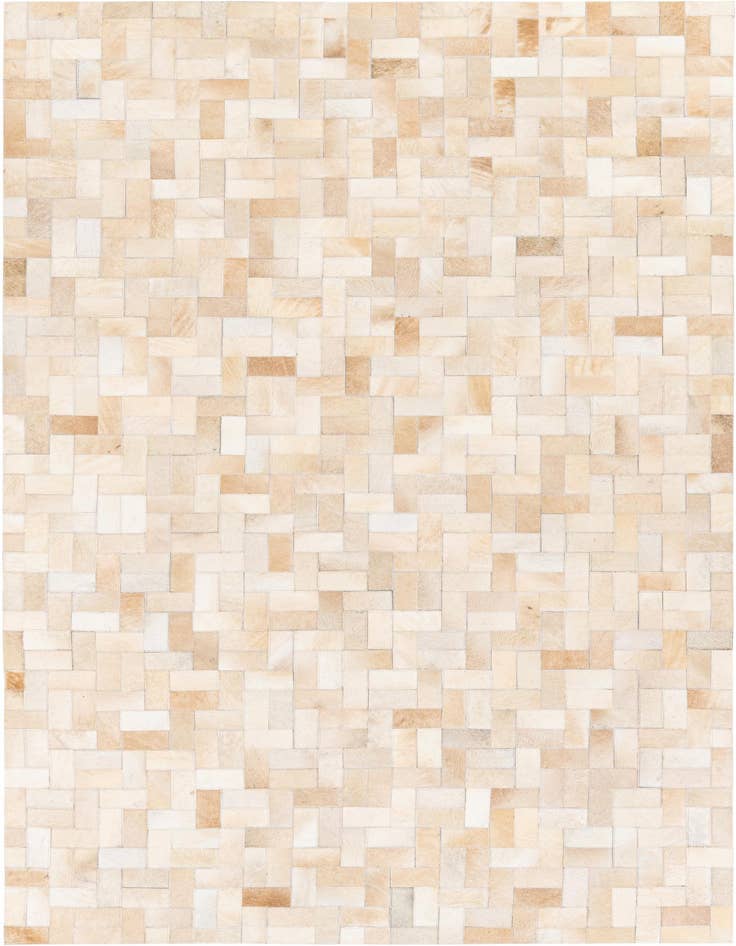 Detail image of 4' 11 x 7' 11 Cowhide Stocks Rug
