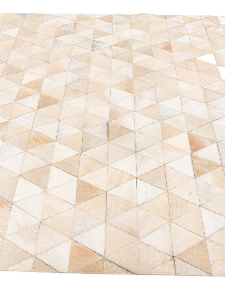 Detail image of 5' 1 x 8' 1 Cowhide Stocks Rug