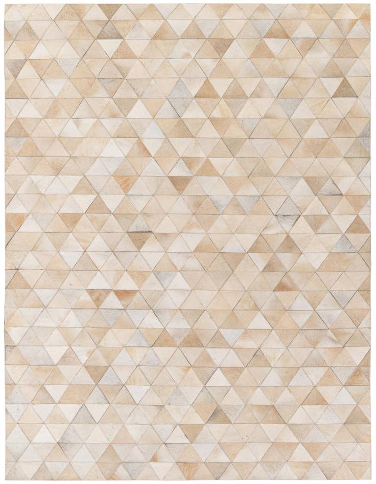 Detail image of 5' 1 x 8' 1 Cowhide Stocks Rug