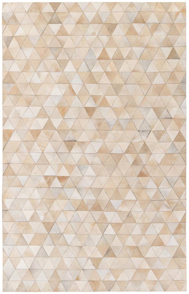 Detail image of 5' 1 x 8' 1 Cowhide Stocks Rug