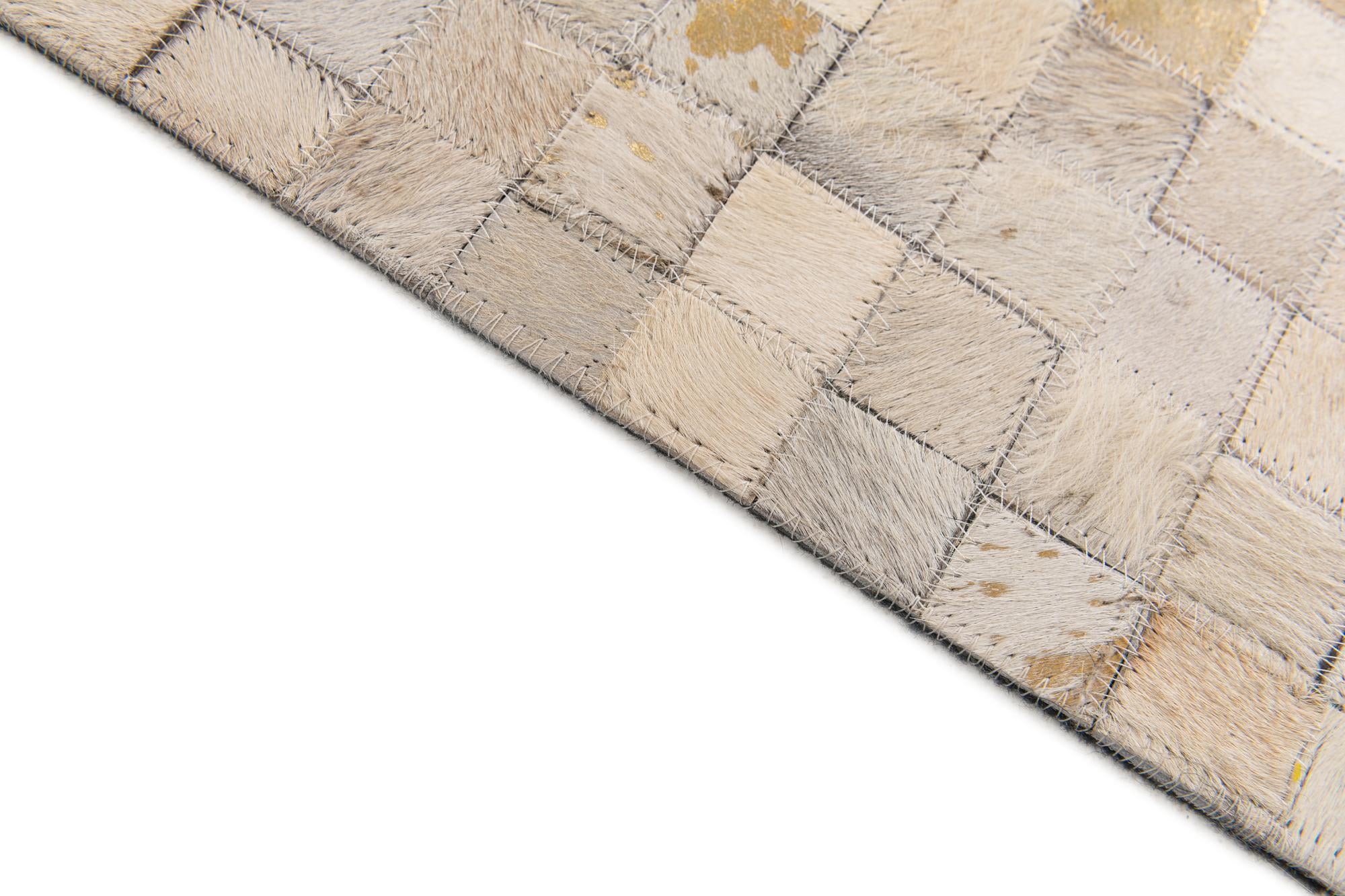 5' 4 x 7' 5 Cowhide Stocks Rug
