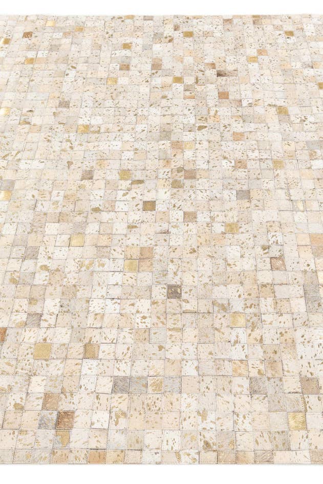 Detail image of 5' 4 x 8' 1 Cowhide Stocks Rug