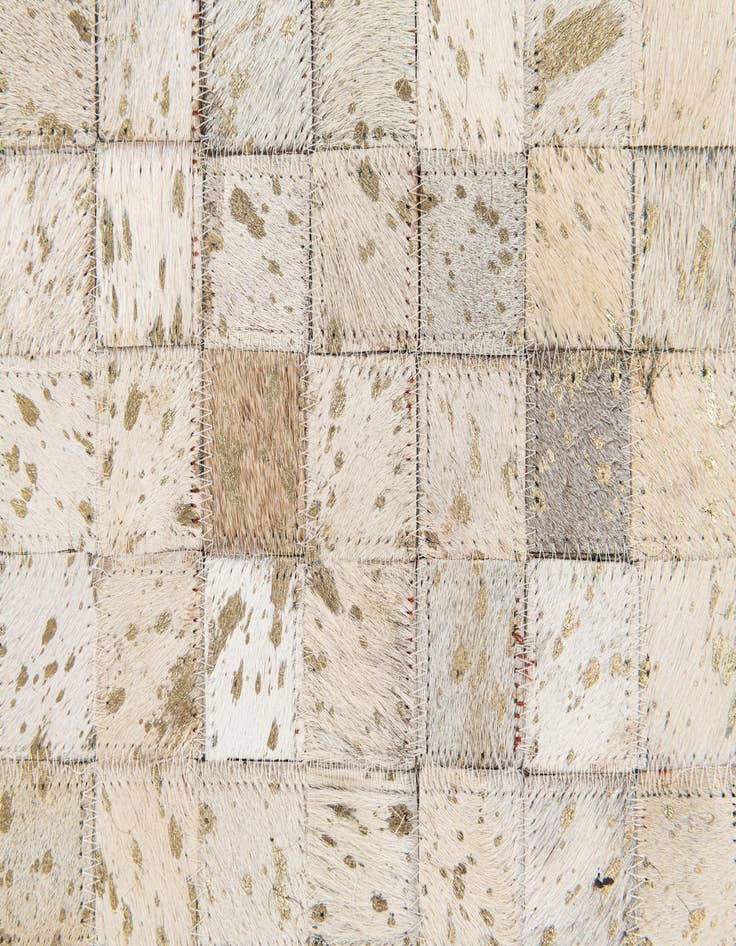 Detail image of 5' 4 x 8' 1 Cowhide Stocks Rug