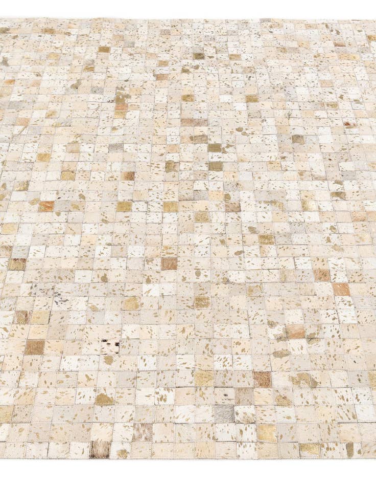 Detail image of 5' 3 x 7' 6 Cowhide Stocks Rug