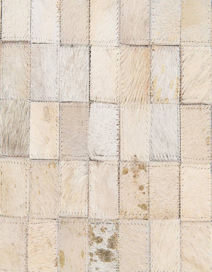 Detail image of 5' 3 x 7' 6 Cowhide Stocks Rug