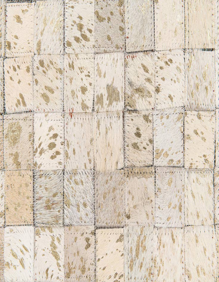 Detail image of 5' 3 x 7' 6 Cowhide Stocks Rug