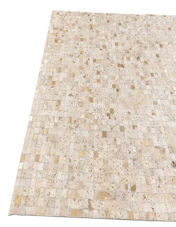 Detail image of 5' 3 x 7' 5 Cowhide Stocks Rug