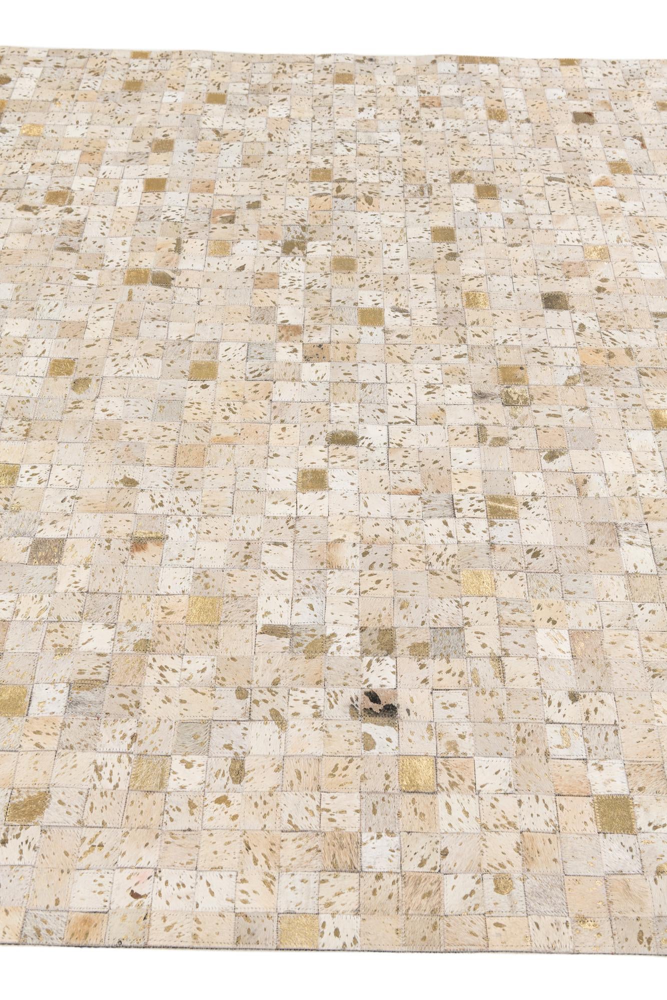 5' 3 x 7' 5 Cowhide Stocks Rug