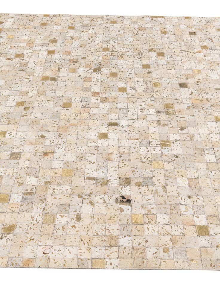 Detail image of 5' 3 x 7' 5 Cowhide Stocks Rug