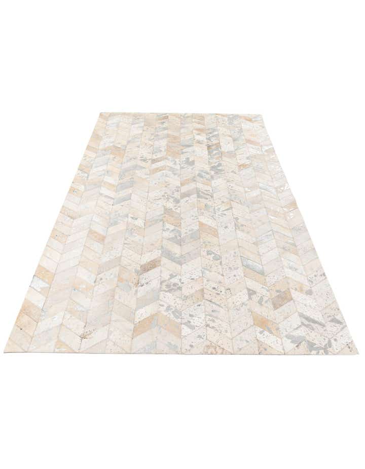 4' 11 x 7' 11 Cowhide Stocks Rug