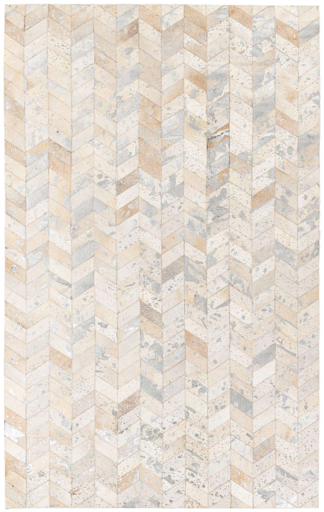 4' 11 x 7' 11 Cowhide Stocks Rug