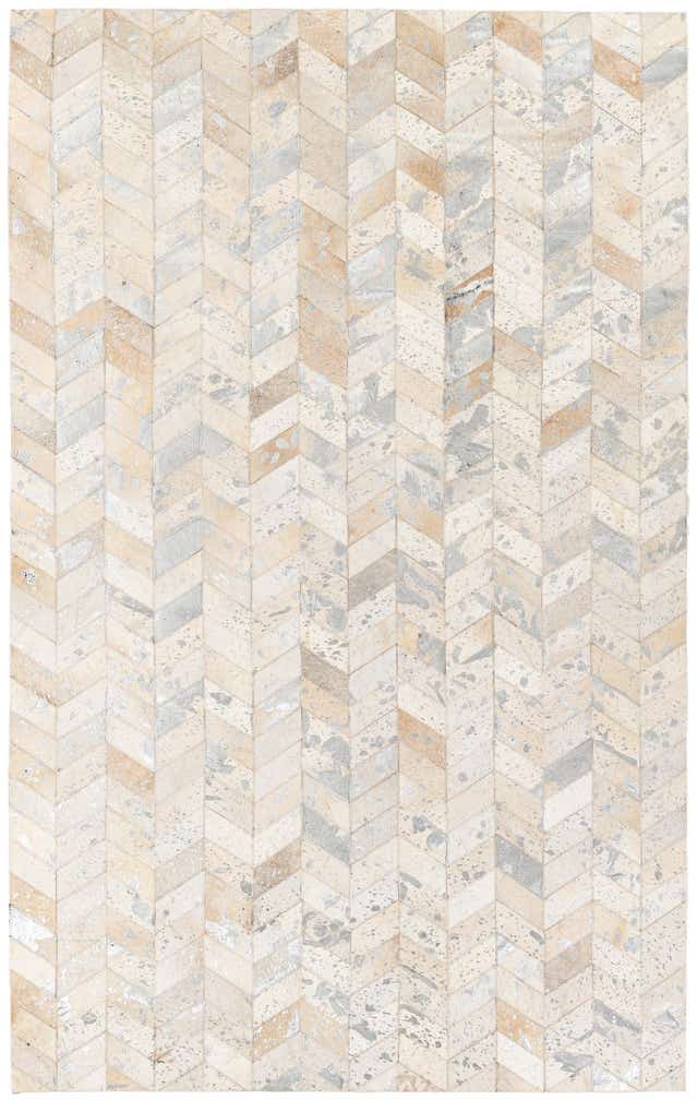 4' 11 x 7' 11 Cowhide Stocks Rug