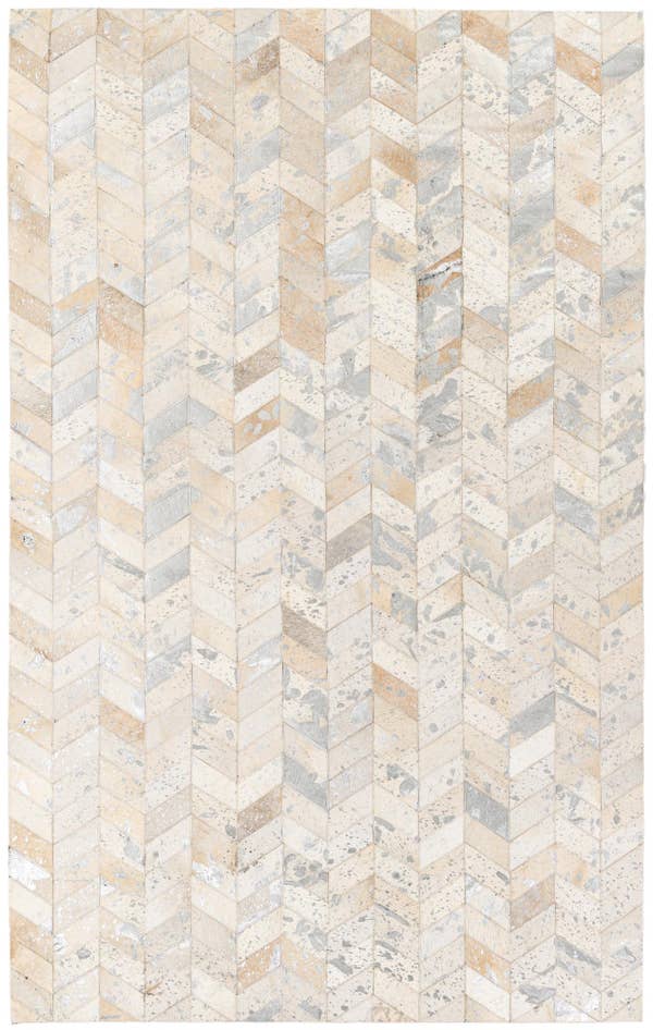 Detail image of 4' 11 x 7' 11 Cowhide Stocks Rug