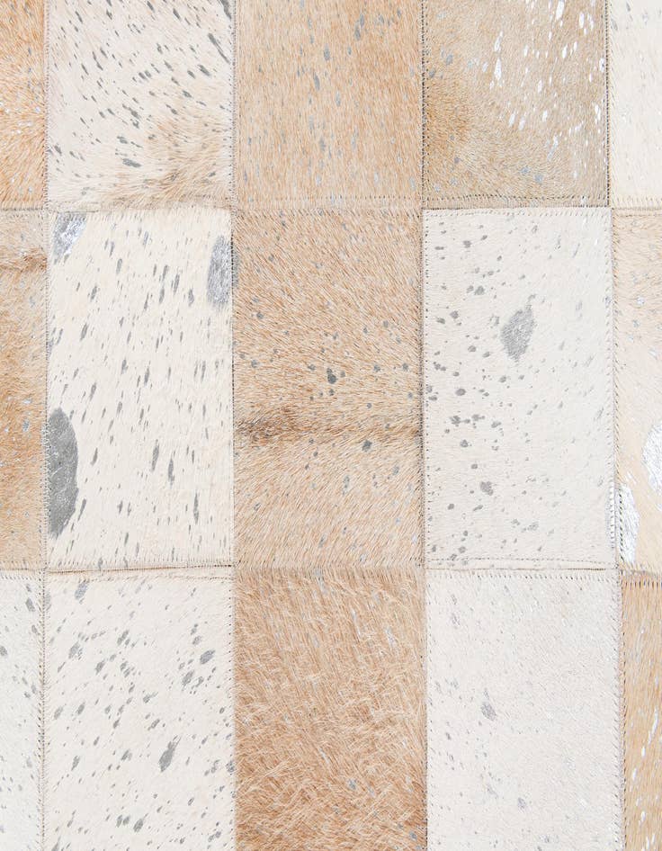 Detail image of 5' 2 x 8' 1 Cowhide Stocks Rug