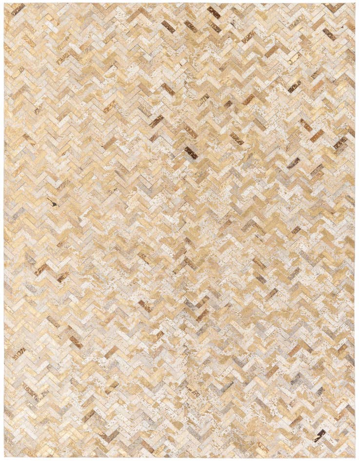 Detail image of 5' 5 x 7' 6 Cowhide Stocks Rug
