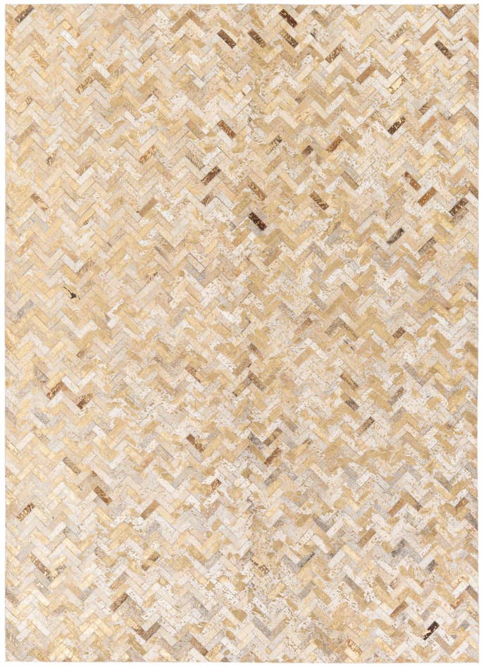 Detail image of 5' 5 x 7' 6 Cowhide Stocks Rug