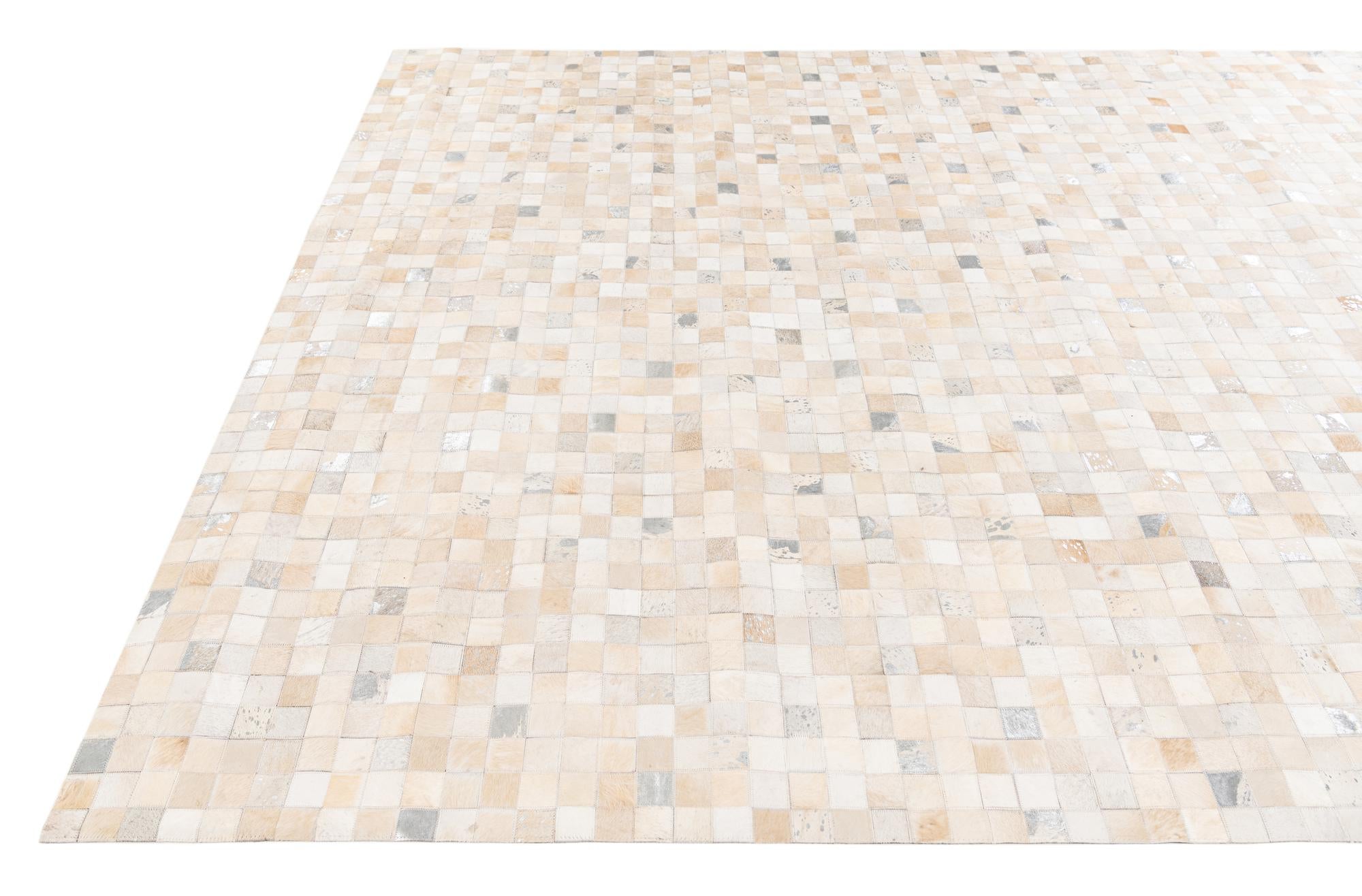 8' 1 x 9' 10 Cowhide Stocks Rug