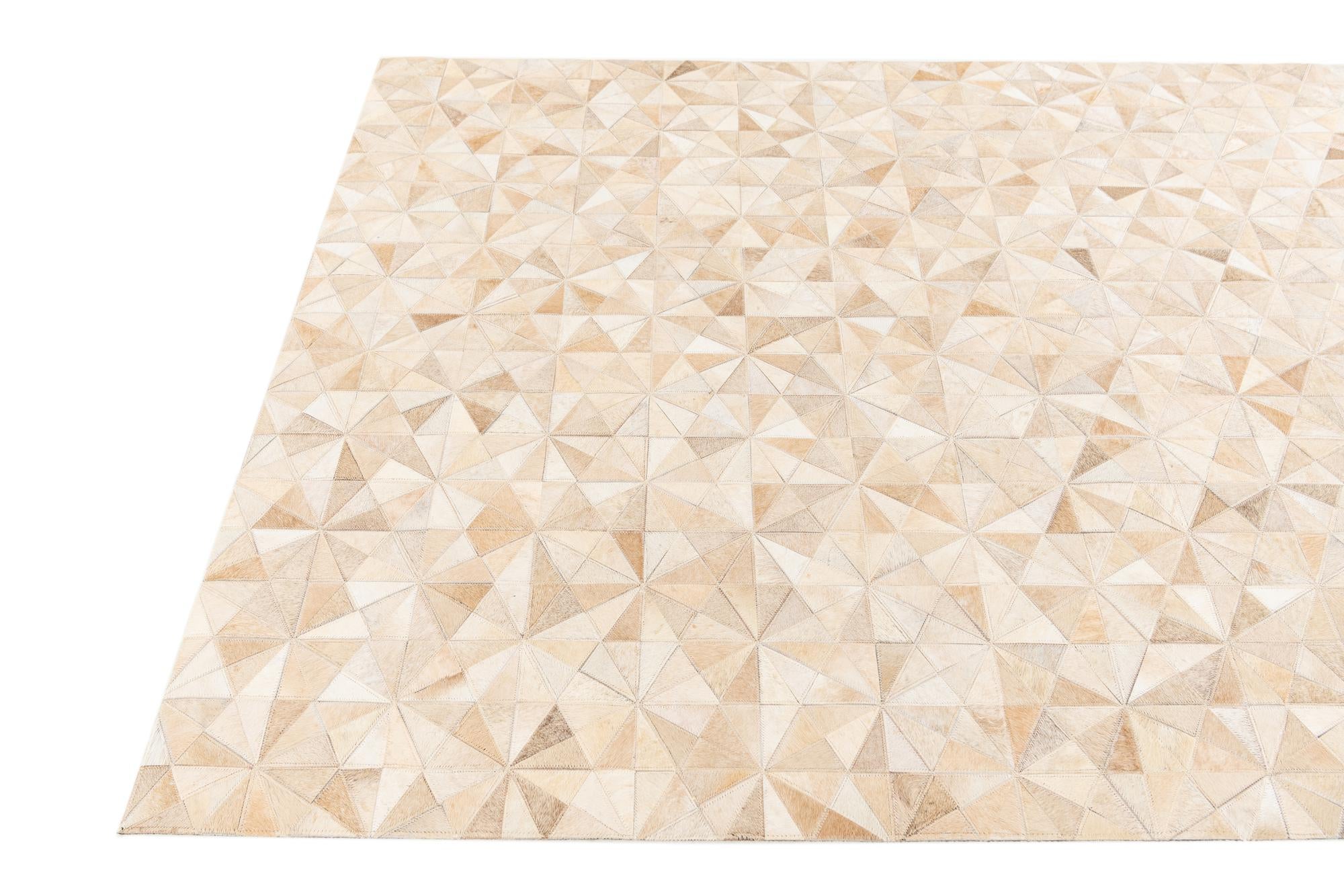 4' 9 x 6' 6 Cowhide Stocks Rug