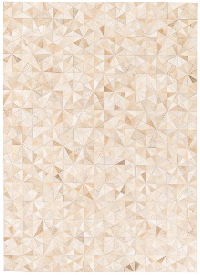 Detail image of 4' 9 x 6' 6 Cowhide Stocks Rug