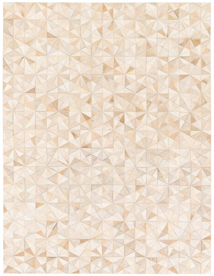 Detail image of 4' 8 x 6' 7 Cowhide Stocks Rug